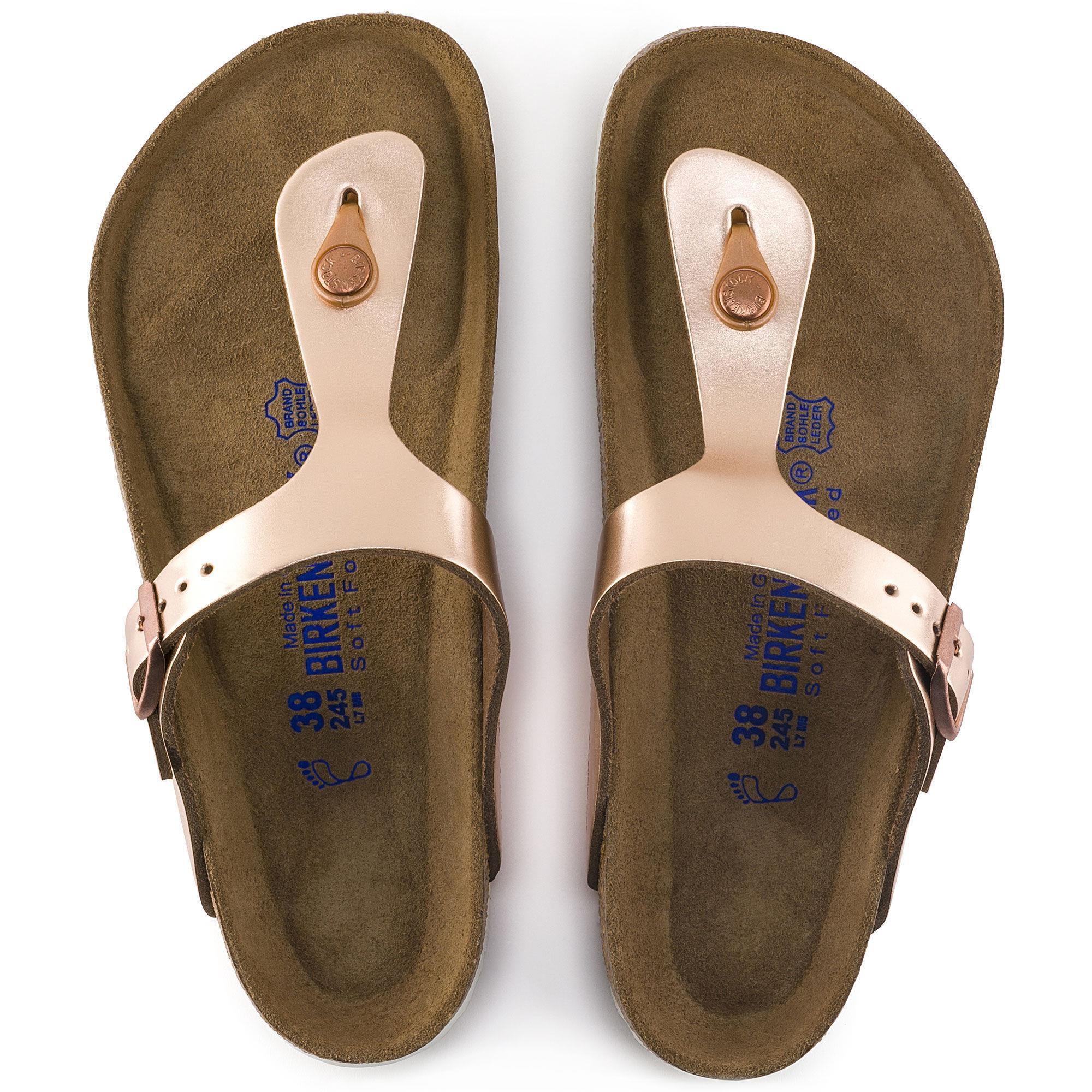 Birkenstock 1005048  Gizeh Bs Metalic Copper Soft Footbed Kadın Terlik