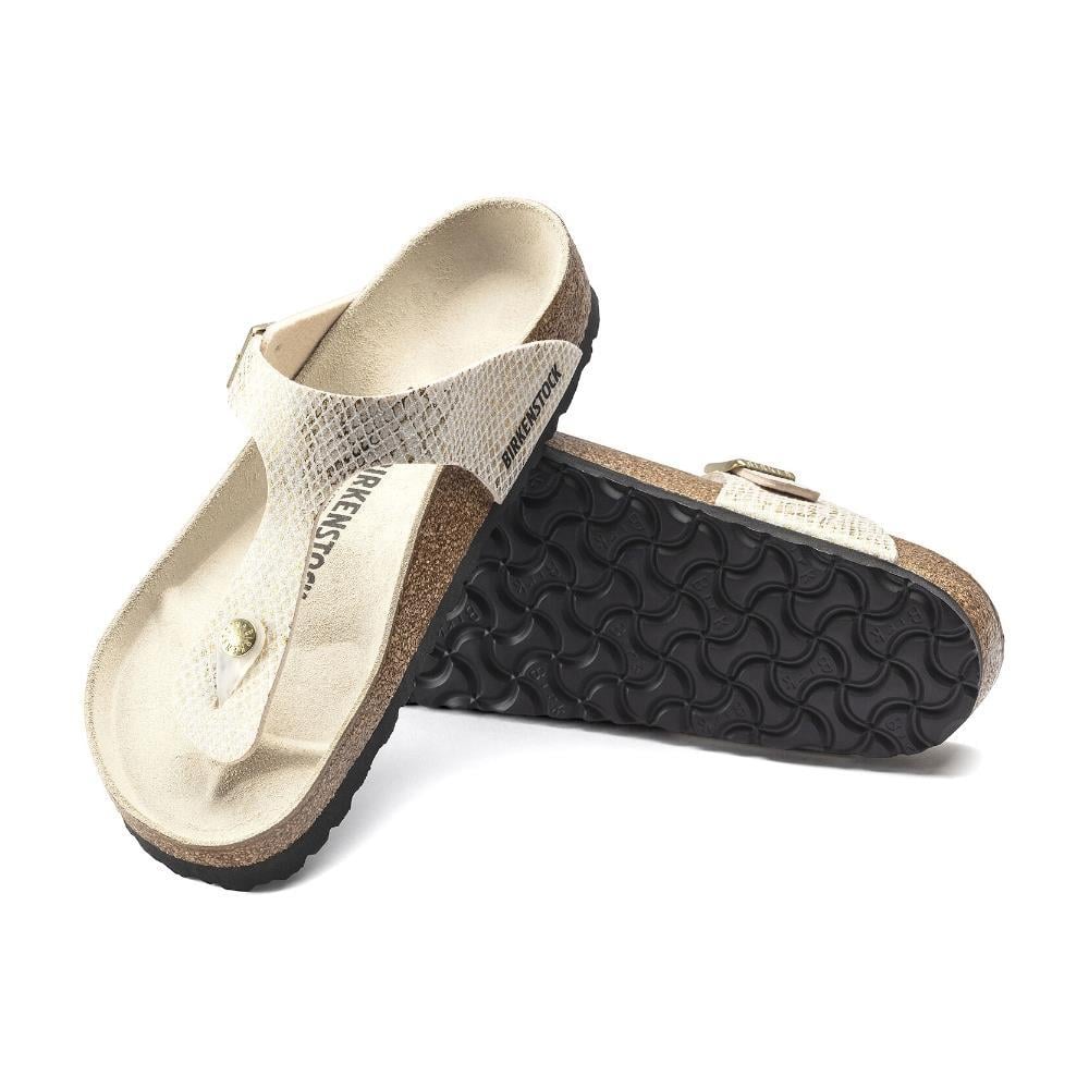 Birkenstock 1018481 Gizeh BS Shiny Python Eggshell Kadın Terlik
