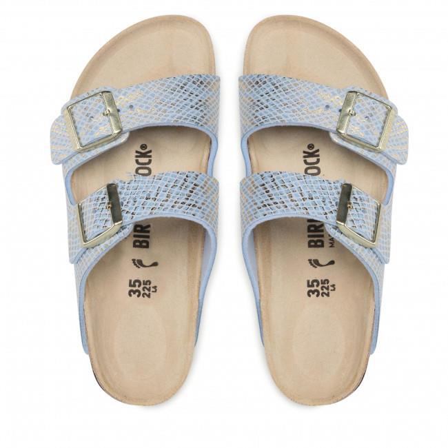 Birkenstock 1021463 Arizona BS Shiny Python Dusty Blue Kadın Terlik