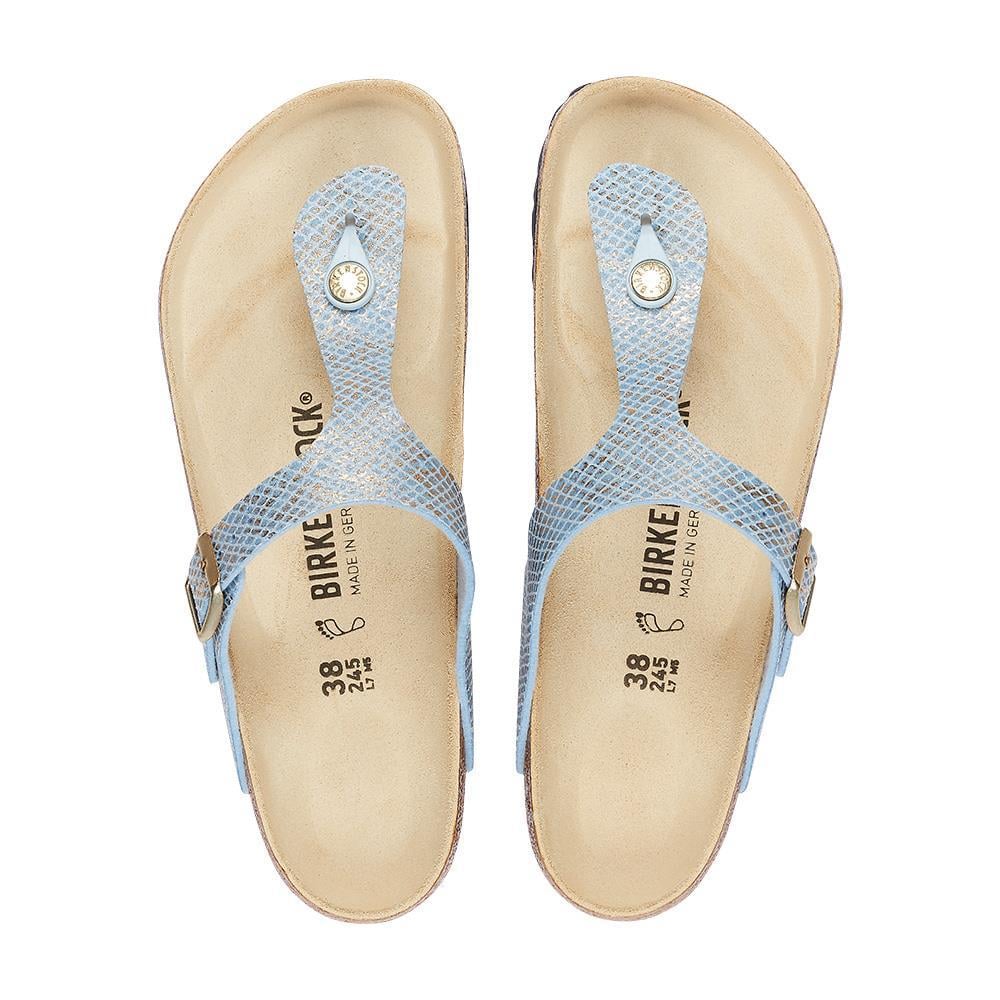 Birkenstock 1021505 Gizeh BS Shiny Python Dusty Blue Kadın Terlik