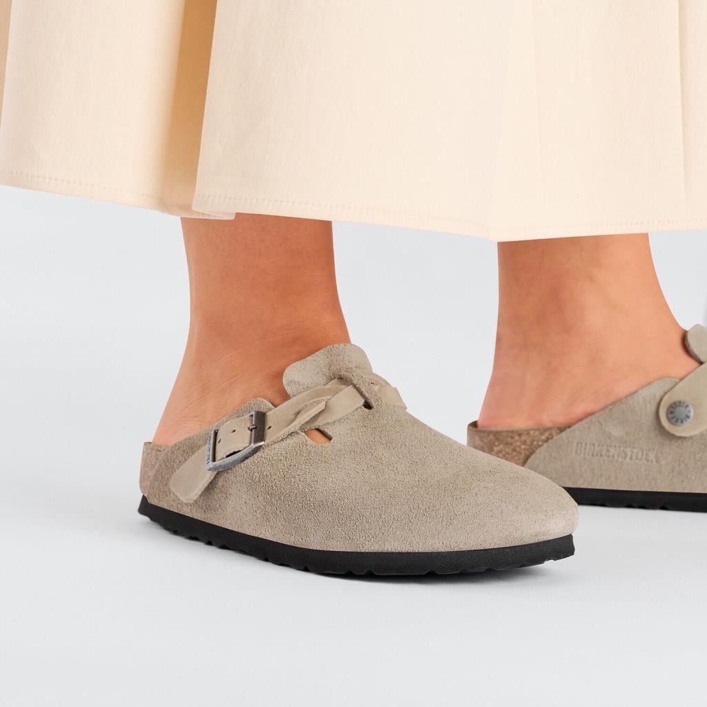 Birkenstock 1026694 Boston VL Braided Taupe Kadın Terlik