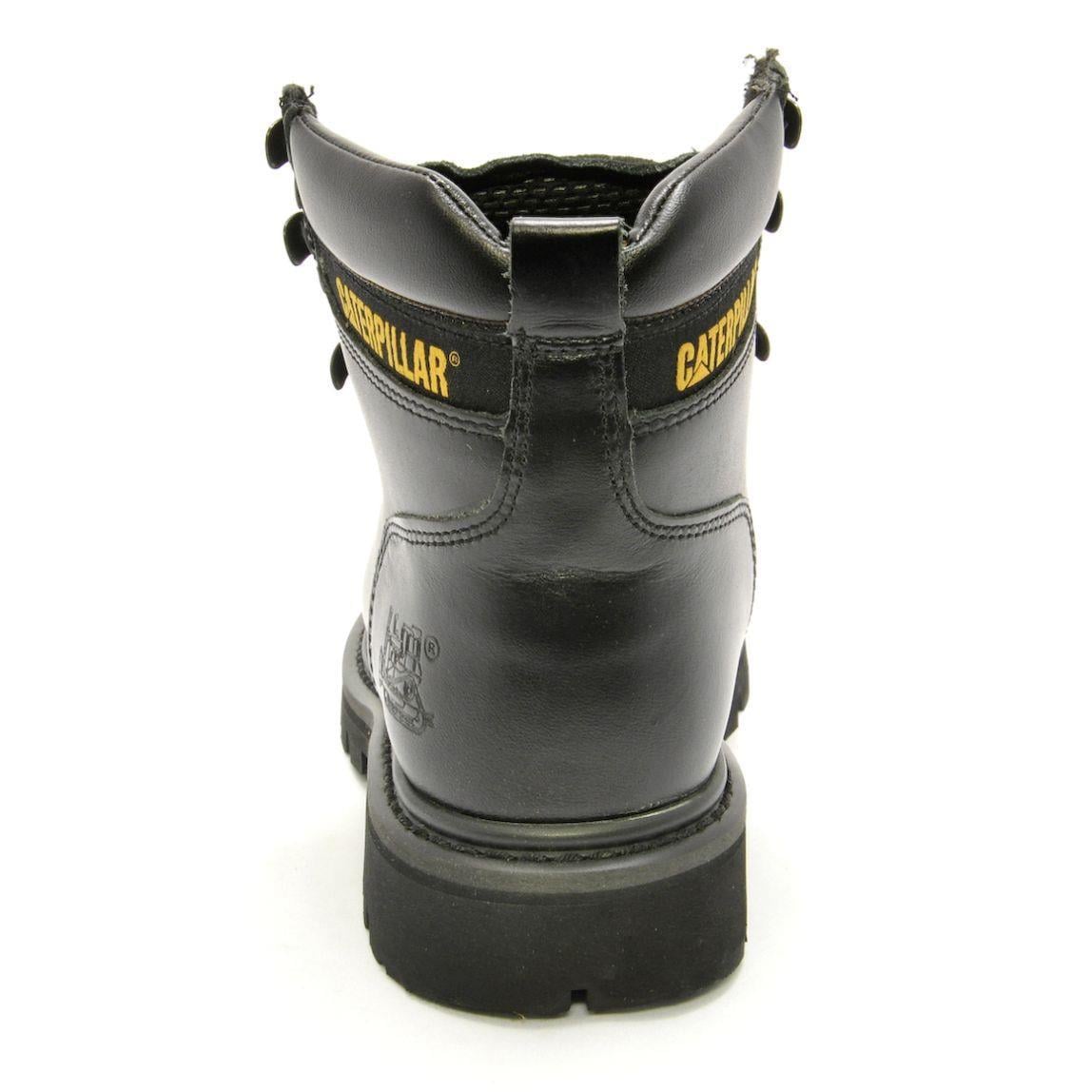 Caterpillar Alaska Black Deri Erkek Bot