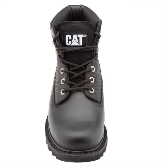 Caterpillar Colorado Print Black Deri Erkek Bot