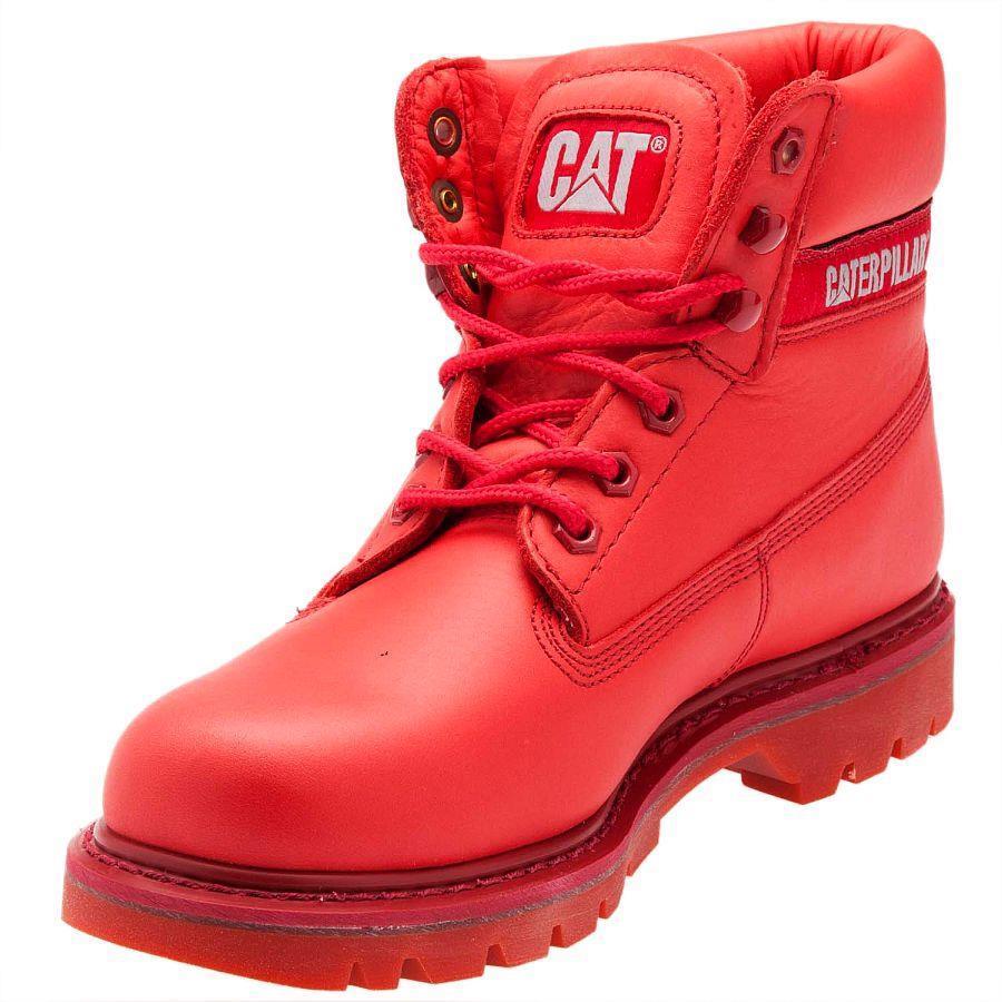 Caterpillar Colorado Red Brights Deri Kadın Bot