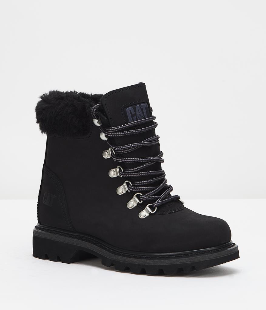 Caterpillar illinois Black Nubuk Kadın Bot