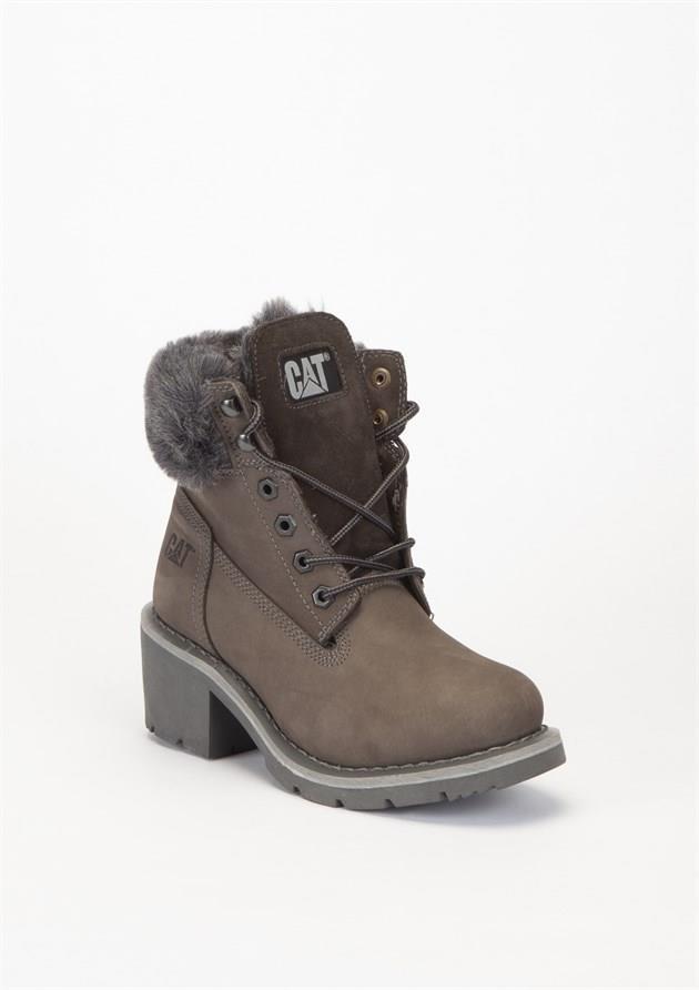 Caterpillar Nikki Dark Grey Nubuk Kadın Bot