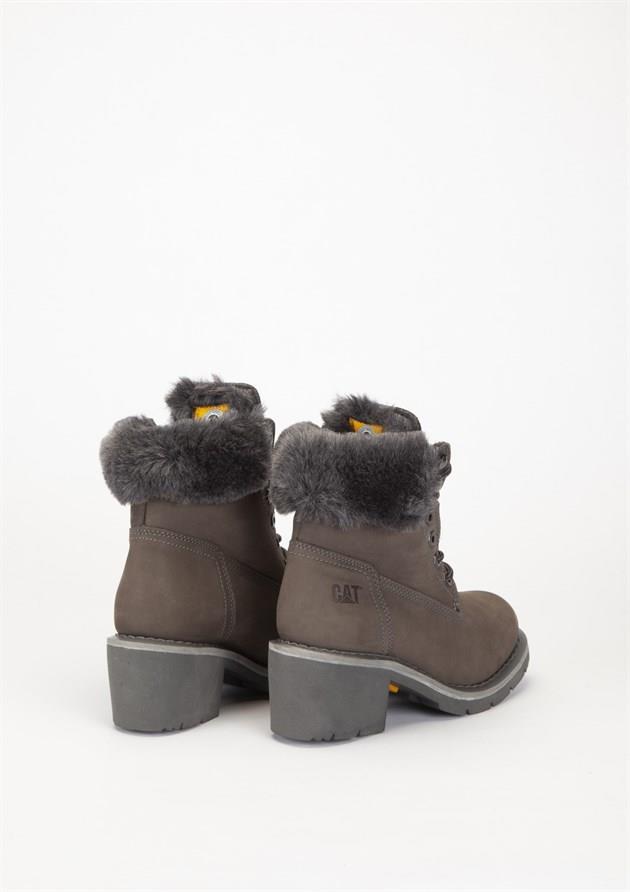 Caterpillar Nikki Dark Grey Nubuk Kadın Bot