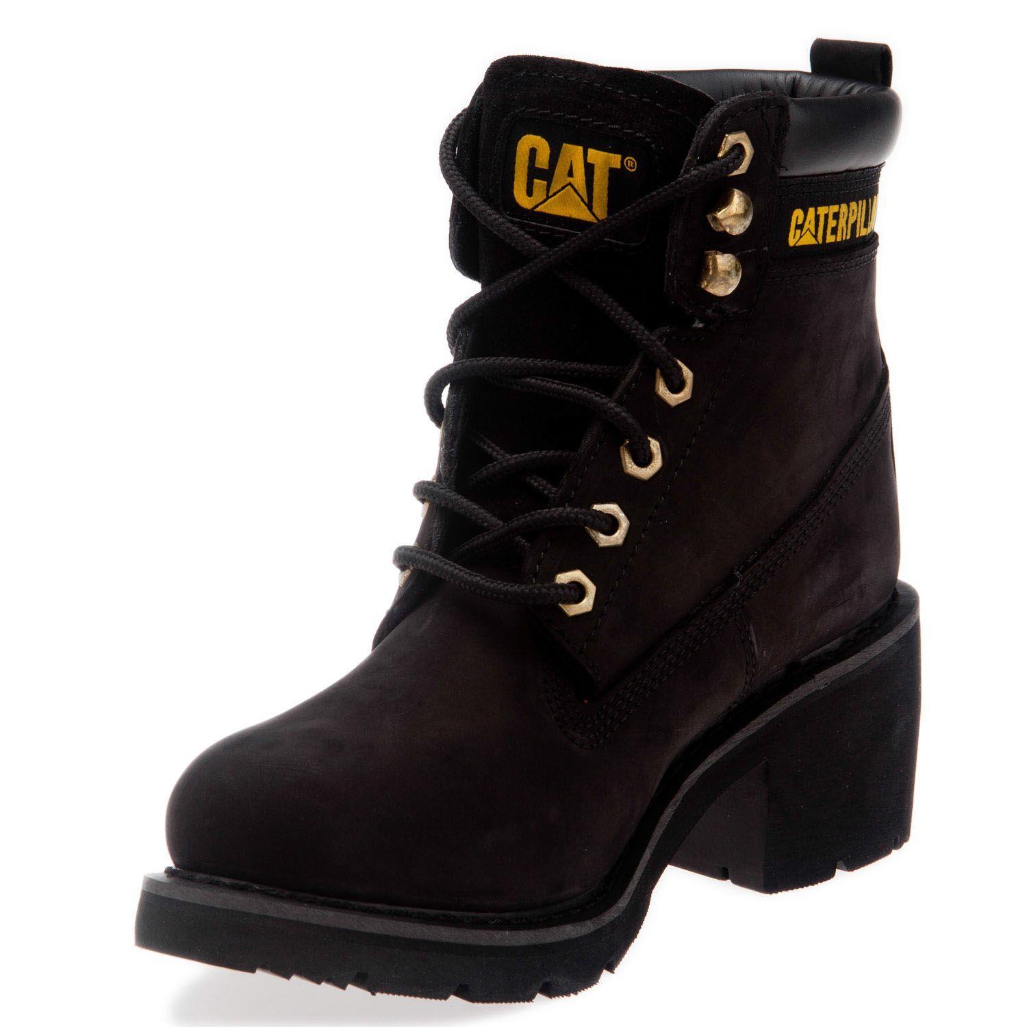 Caterpillar Ottawa Black Nubuk Kadın Bot