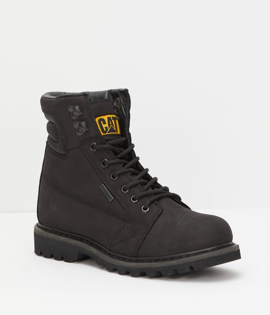 Caterpillar Overpass WP Black Deri Erkek Bot