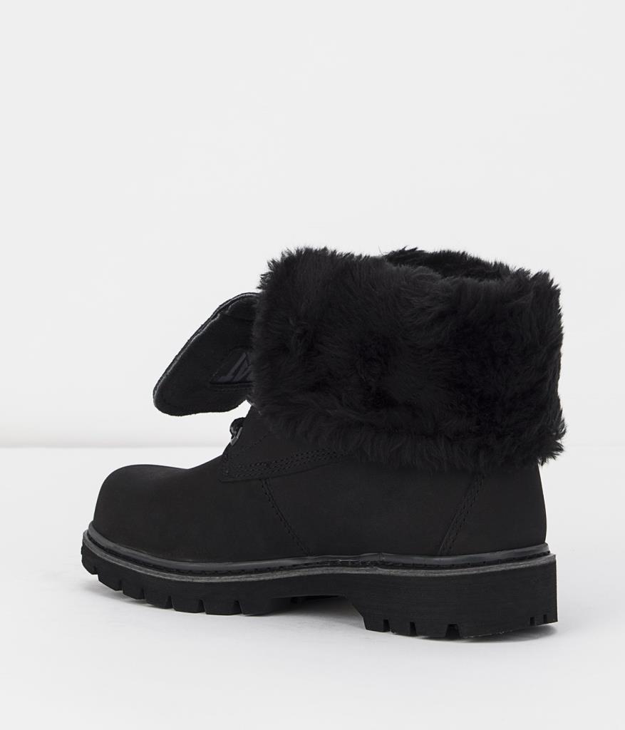 Caterpillar Utah Fur Black Nubuk Kadın Bot
