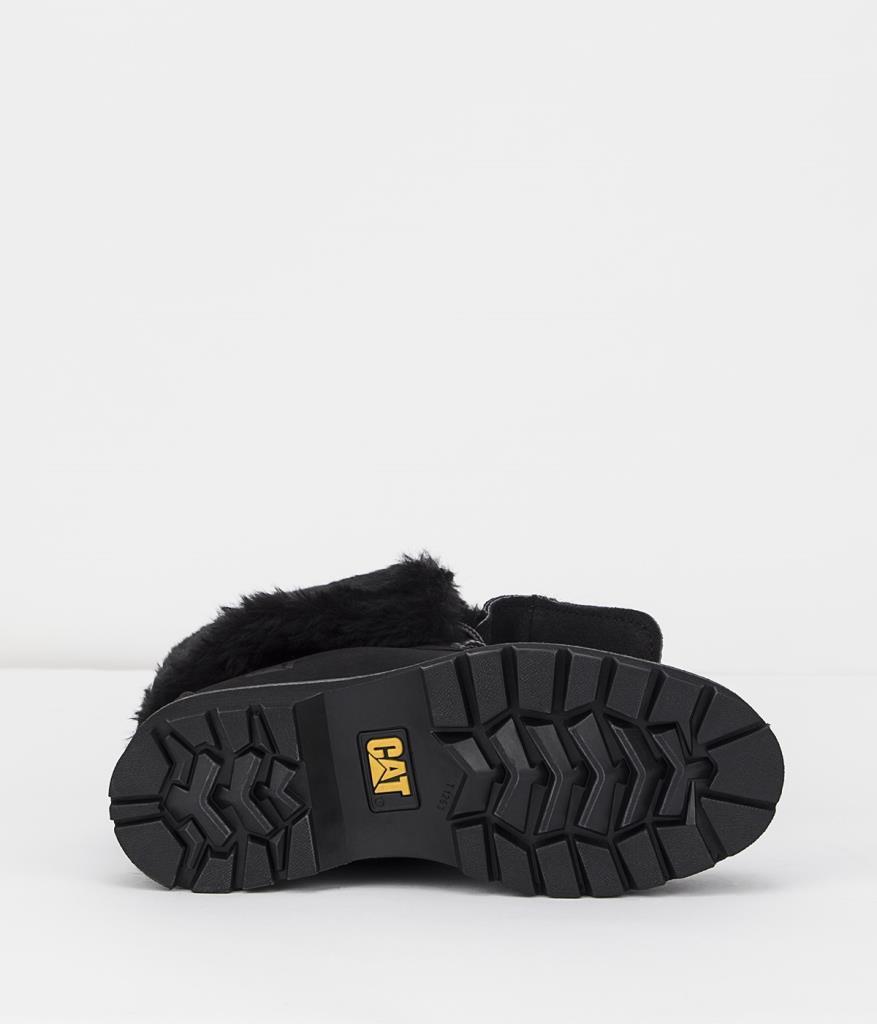 Caterpillar Utah Fur Black Nubuk Kadın Bot
