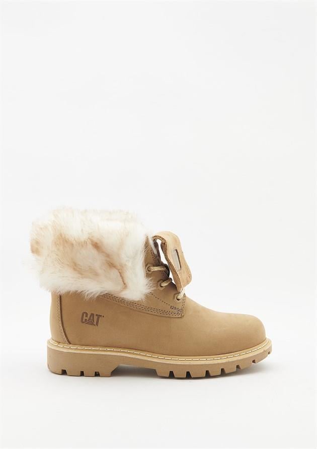 Caterpillar Utah Fur Caramel Nubuk Kadın Bot