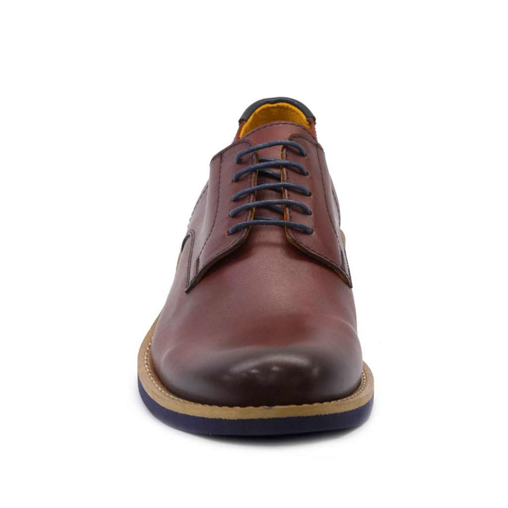 FreeFoot 438 Bordo Deri Erkek Ayakkabı