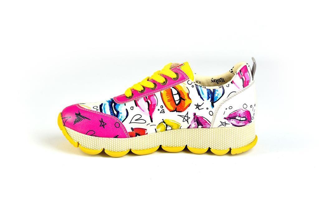 Goby SPS 105 Pembe Bağcıklı Kadın Spor Ayakkabı