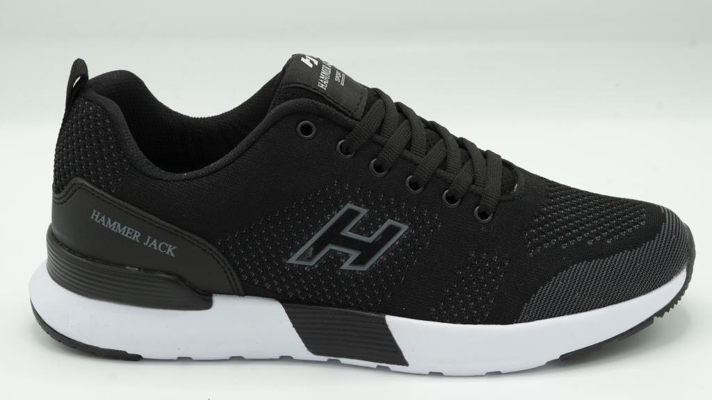 Hammerjack 561 1015-M Siyah-Beyaz Taban Erkek Spor Ayakkabı
