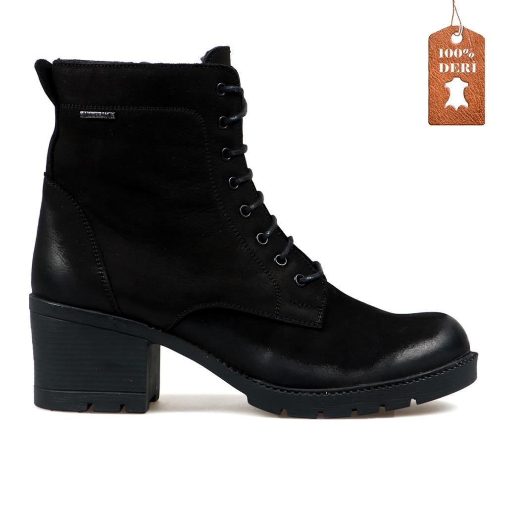 Hammerjack Granit 337 2615-N-Z Siyah Nubuk Kadın Bot