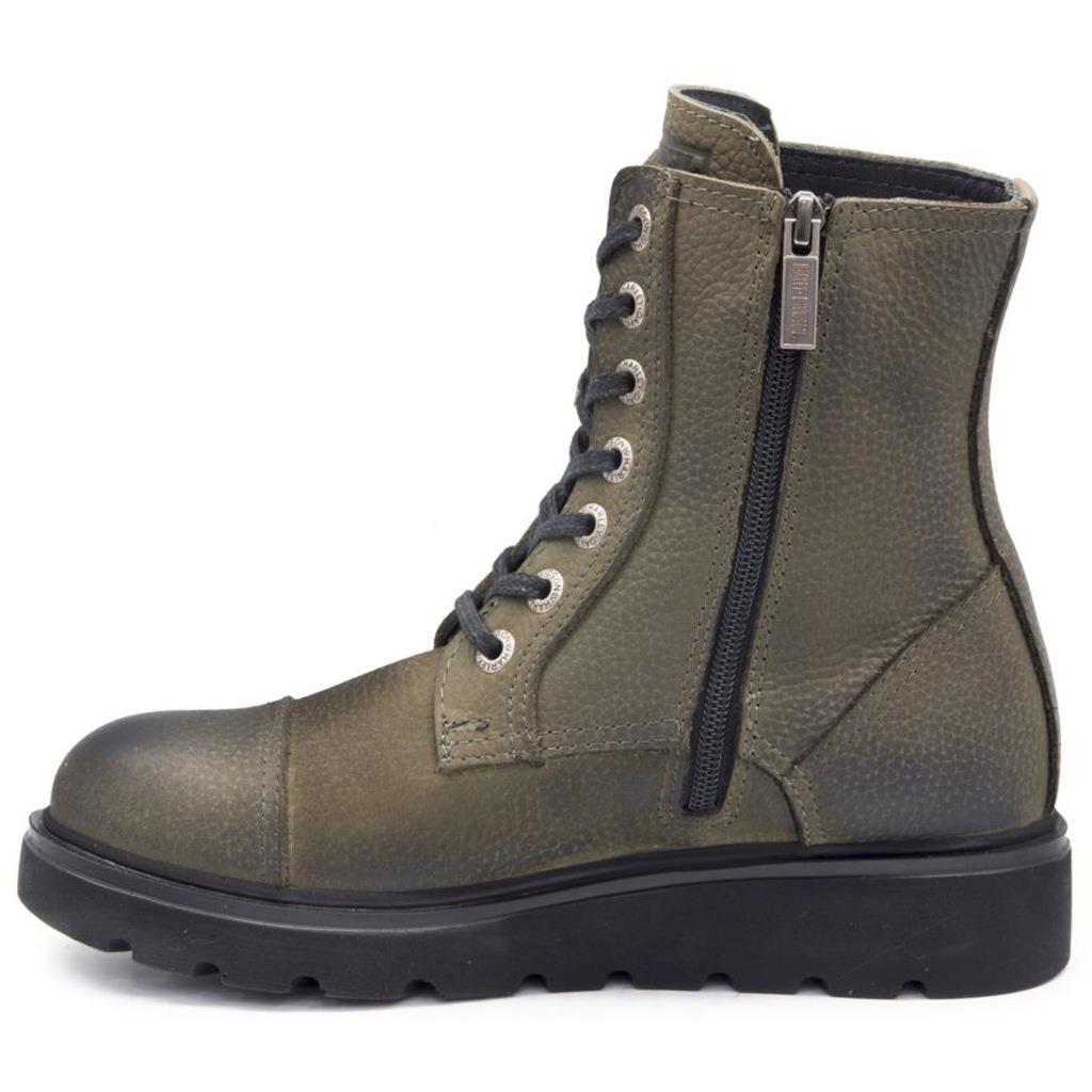 Harley Davidson 021Z100540 Tums Olive Baskılı Deri Kadın Bot