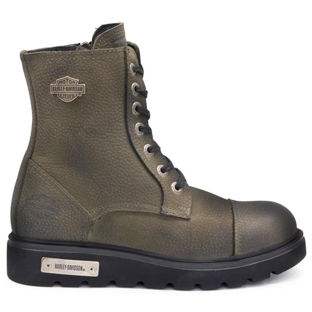 Harley Davidson 021Z100540 Tums Olive Baskılı Deri Kadın Bot