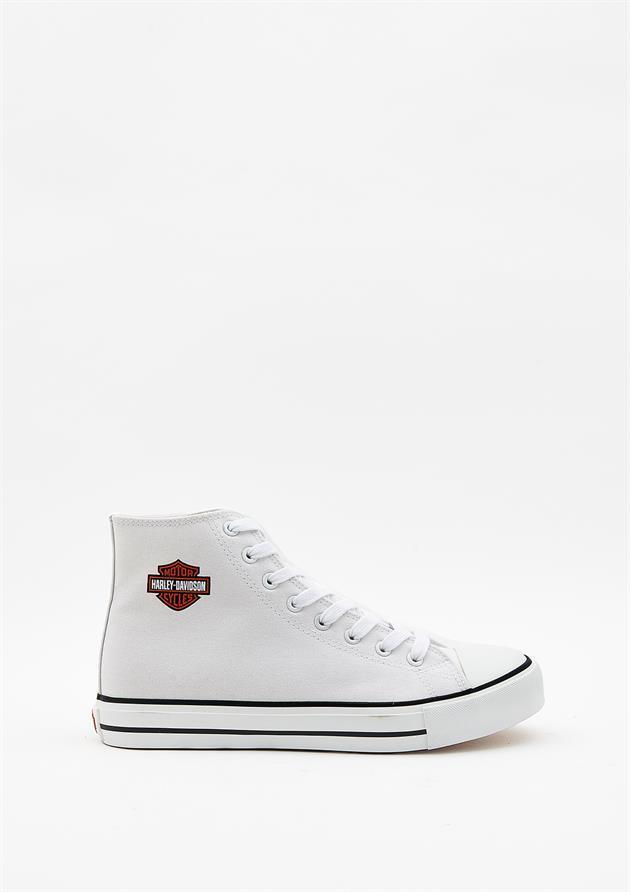 Harley Davidson 023M100382 Pittsburgh Plain White Erkek Sneaker