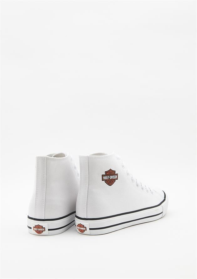 Harley Davidson 023M100382 Pittsburgh Plain White Erkek Sneaker