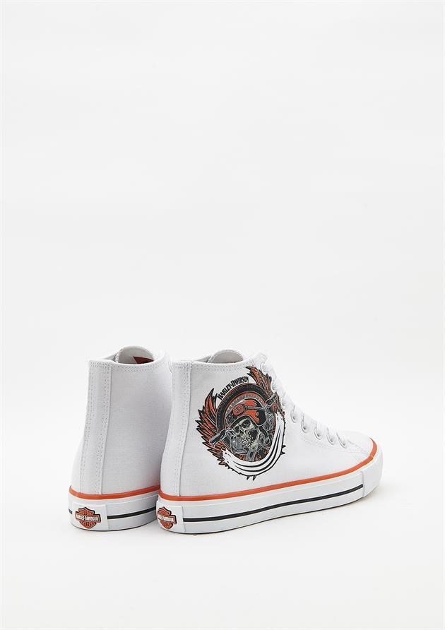Harley Davidson 023Z100150 Pittsburgh White Kadın Sneaker