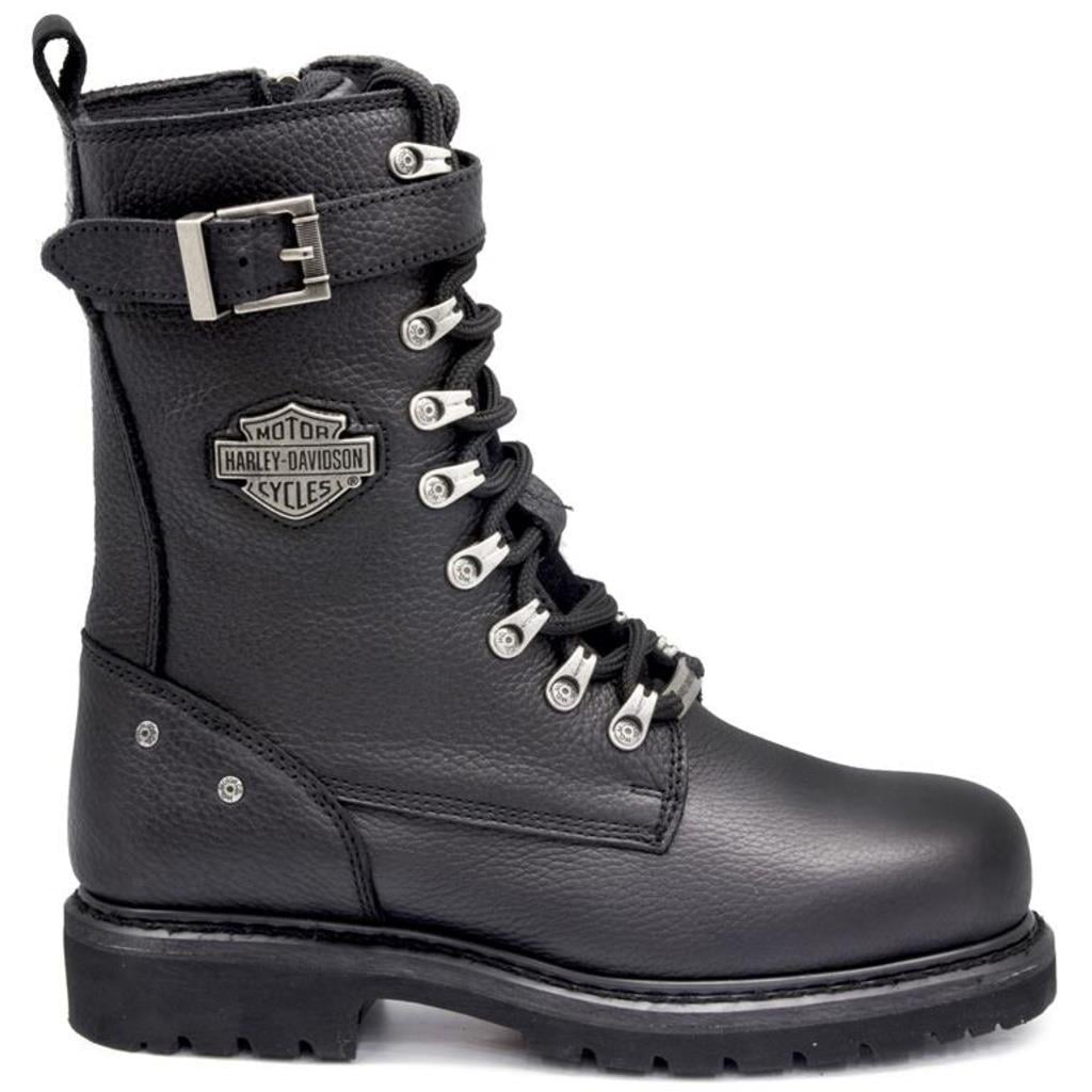 Harley Davidson 025G100385 Gladis Black Baskılı Deri Kadın Bot