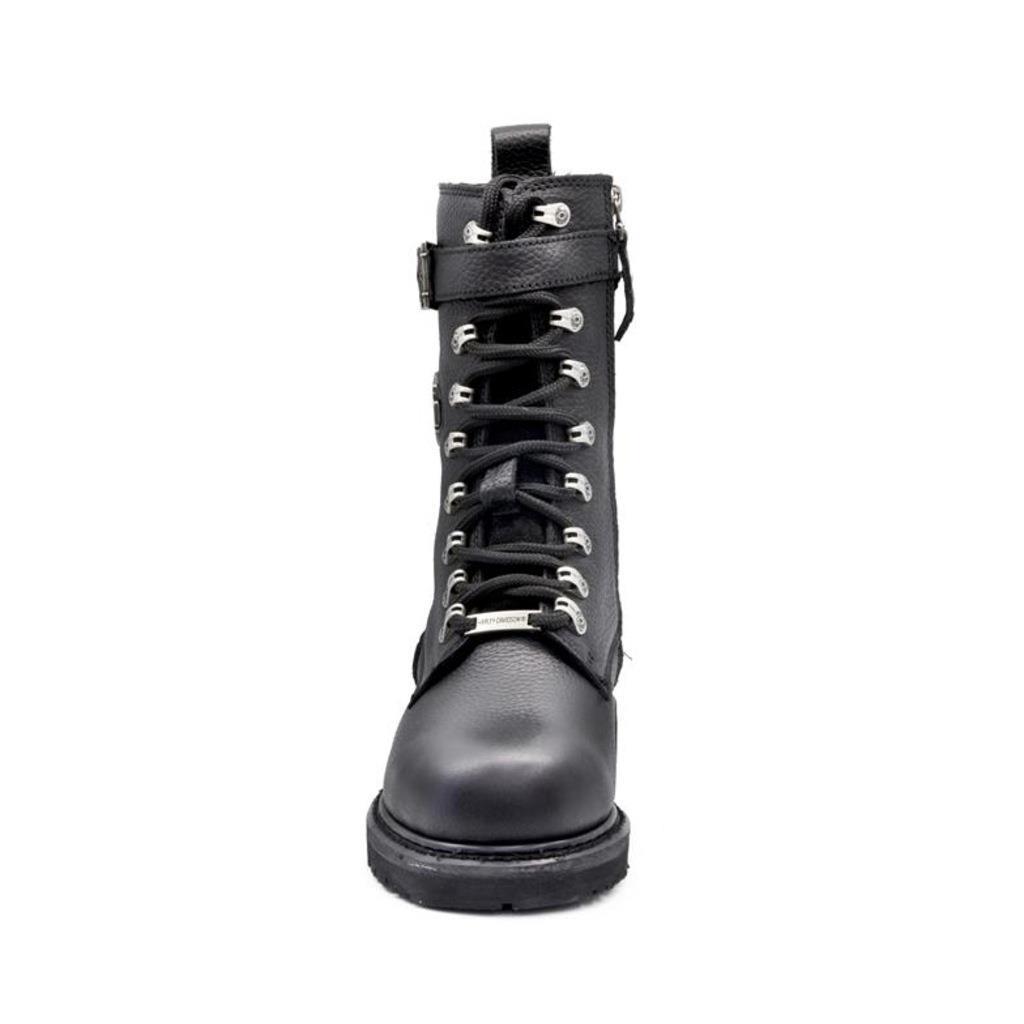 Harley Davidson 025G100385 Gladis Black Baskılı Deri Kadın Bot