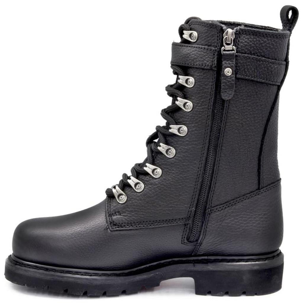 Harley Davidson 025G100385 Gladis Black Baskılı Deri Kadın Bot