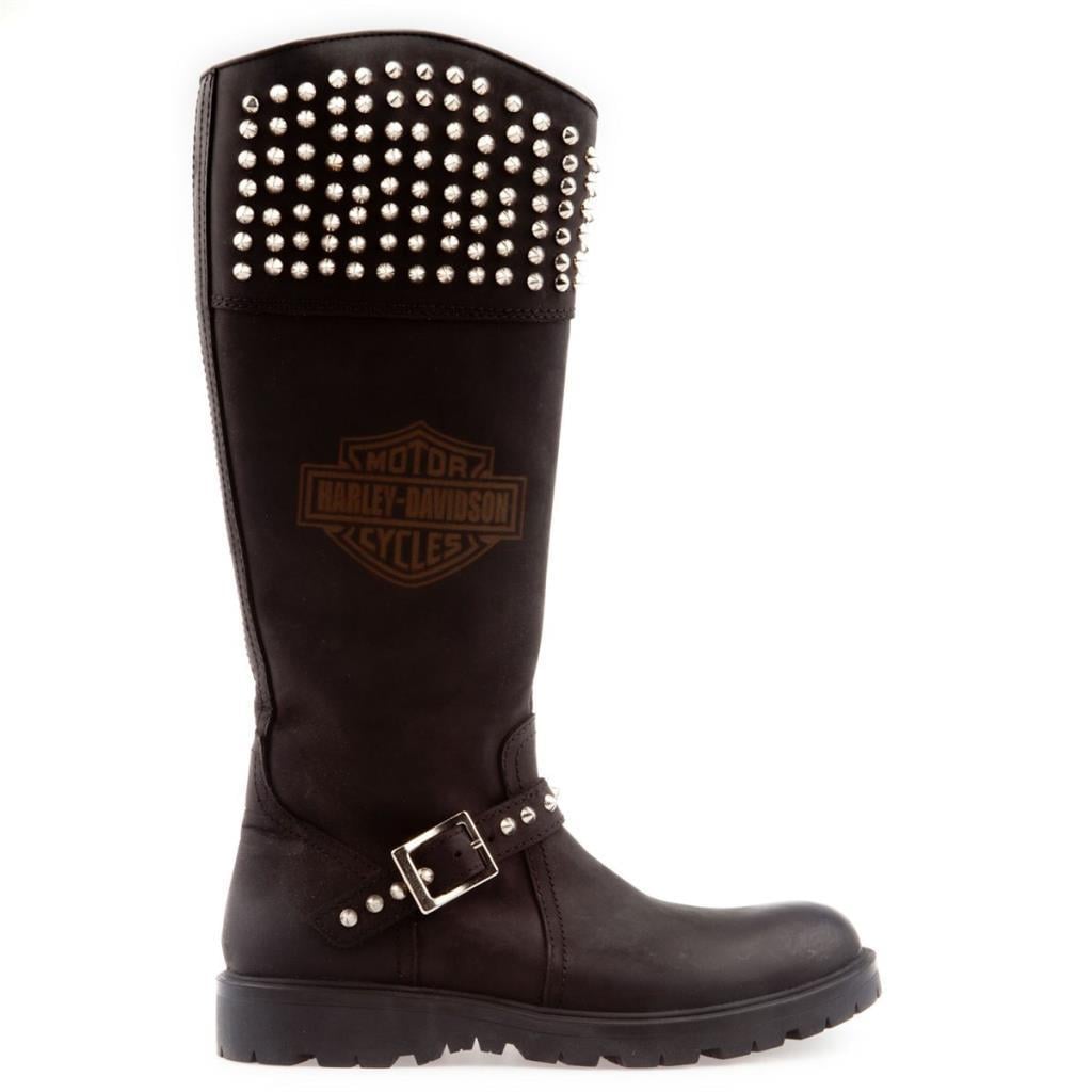 Harley Davidson 511-23 Black Deri Kadın Çizme