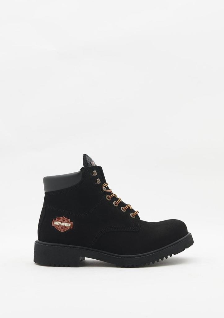 Harley Davidson 556 Mid Black Süet Erkek Bot