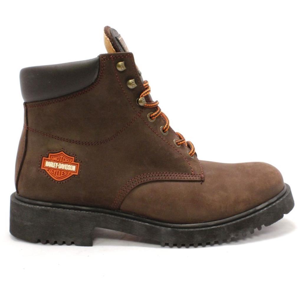 Harley Davidson 556 Mid Dark Brown Nubuk Erkek Bot