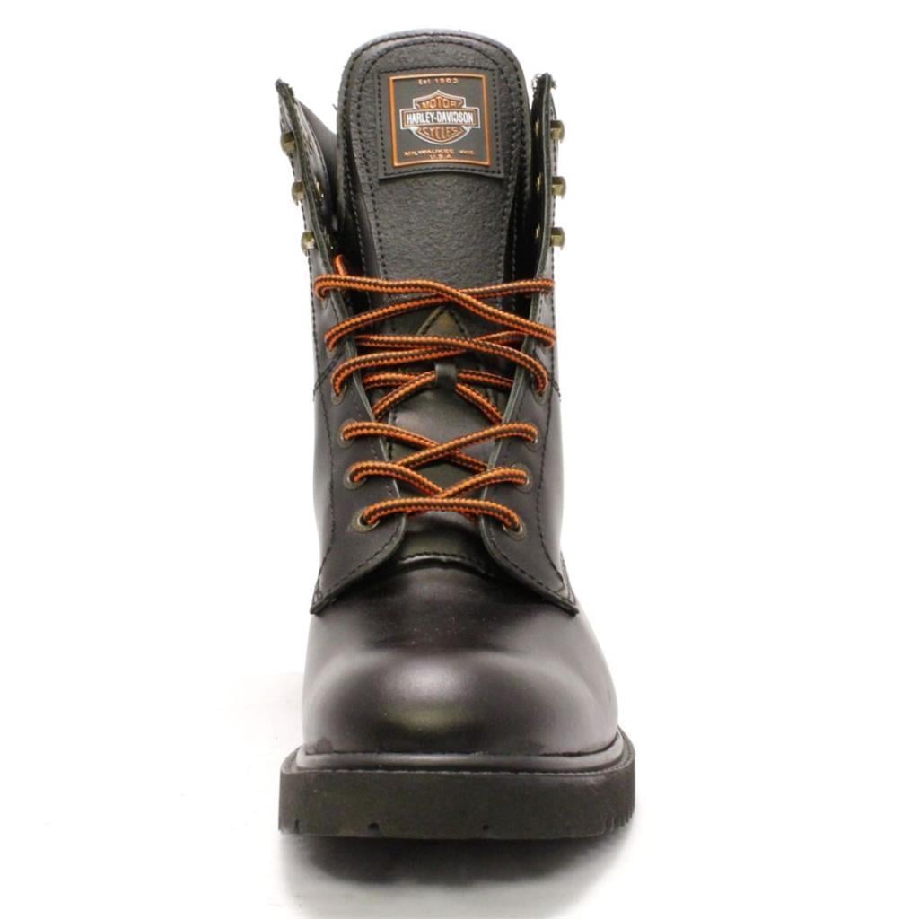 Harley Davidson 558 Steel Toe Hi Black Deri Erkek Bot