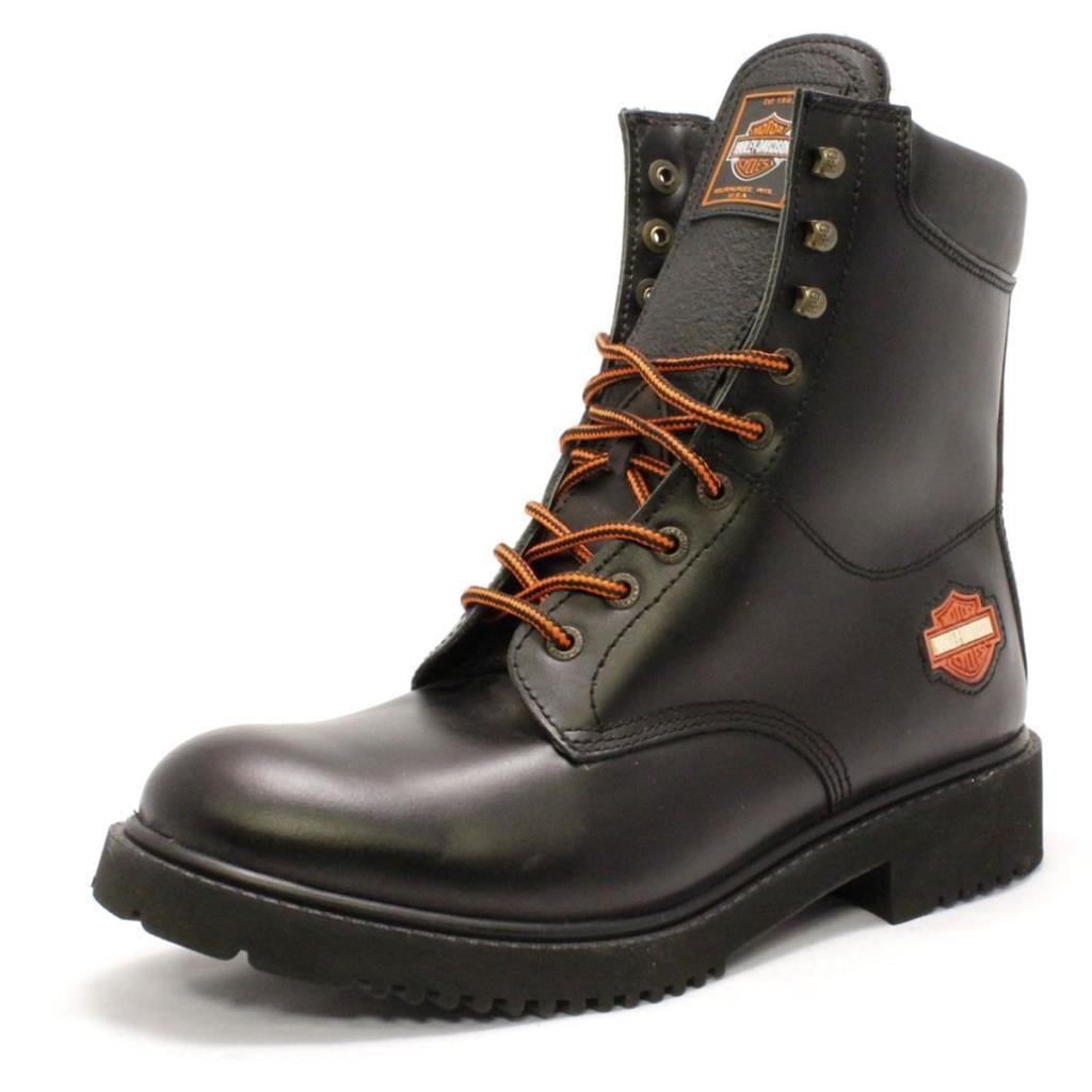 Harley Davidson 558 Steel Toe Hi Black Deri Erkek Bot