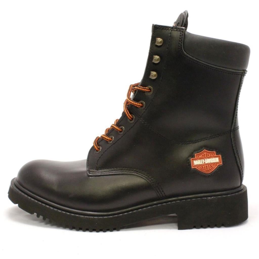 Harley Davidson 558 Steel Toe Hi Black Deri Erkek Bot