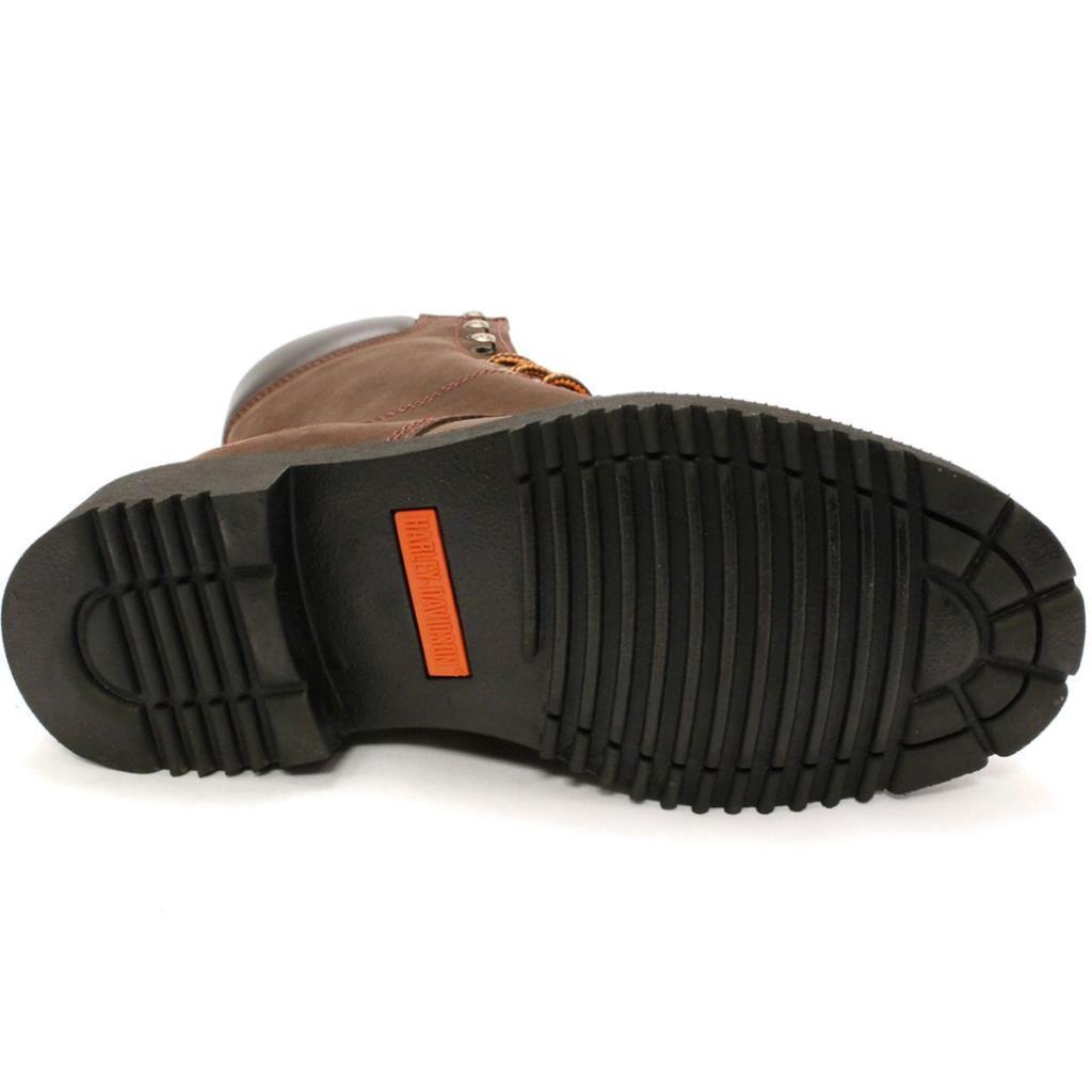 Harley Davidson 558 Steel Toe Hi Dark Brown Nubuk Erkek Bot