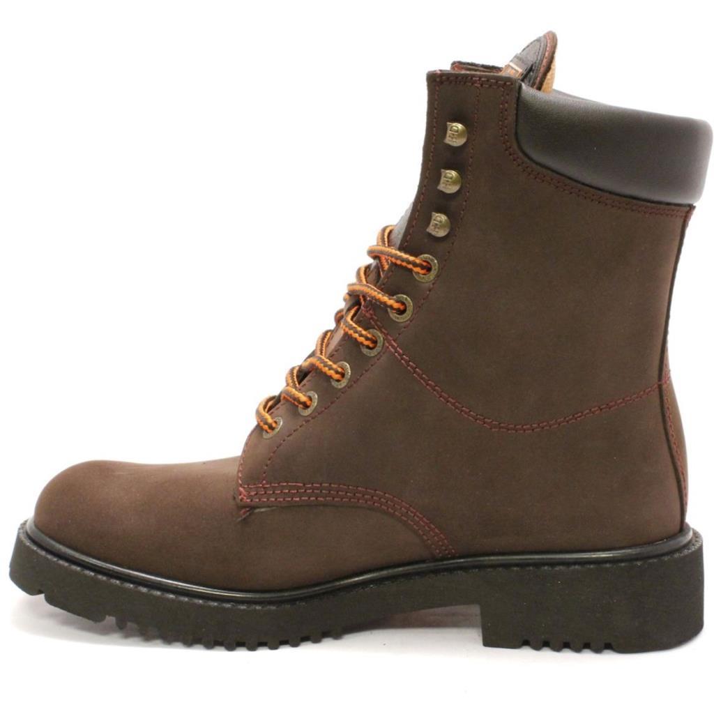 Harley Davidson 558 Steel Toe HI Dark Brown Nubuk Kadın Bot