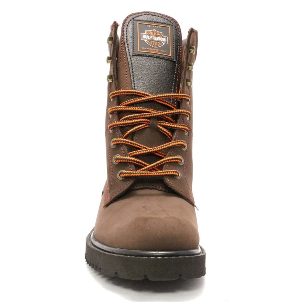Harley Davidson 558 Steel Toe HI Dark Brown Nubuk Kadın Bot