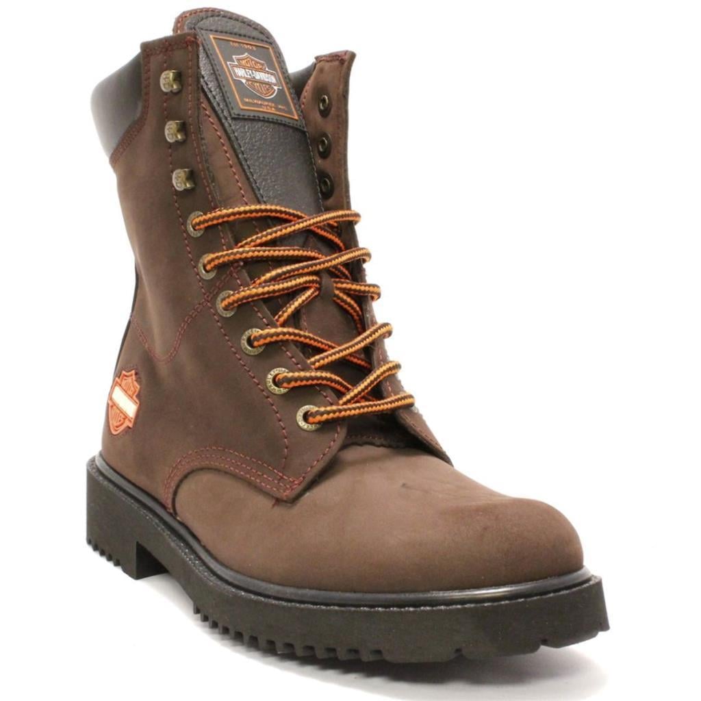 Harley Davidson 558 Steel Toe HI Dark Brown Nubuk Kadın Bot