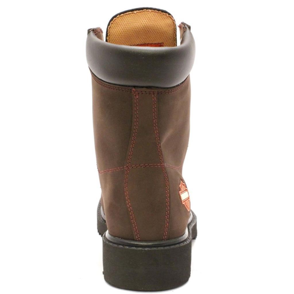 Harley Davidson 558 Steel Toe HI Dark Brown Nubuk Kadın Bot