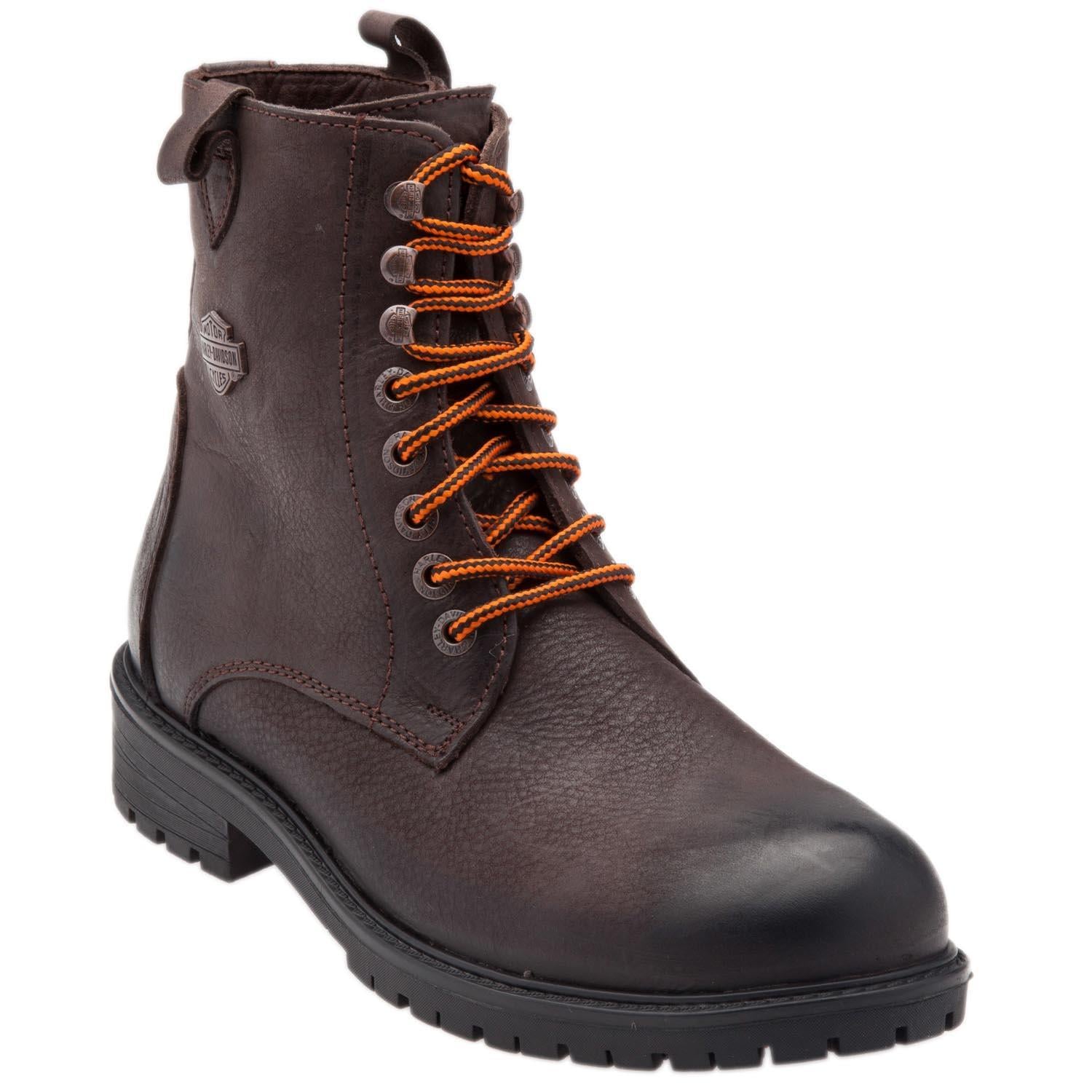 Harley Davidson Adam YT Brown Deri Erkek Bot