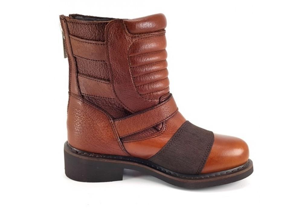 Harley Davidson Anna Brown Deri Kadın Bot