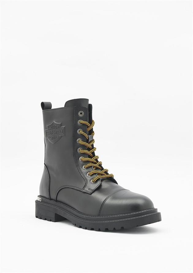 Harley Davidson Atacama Black Deri Erkek Bot