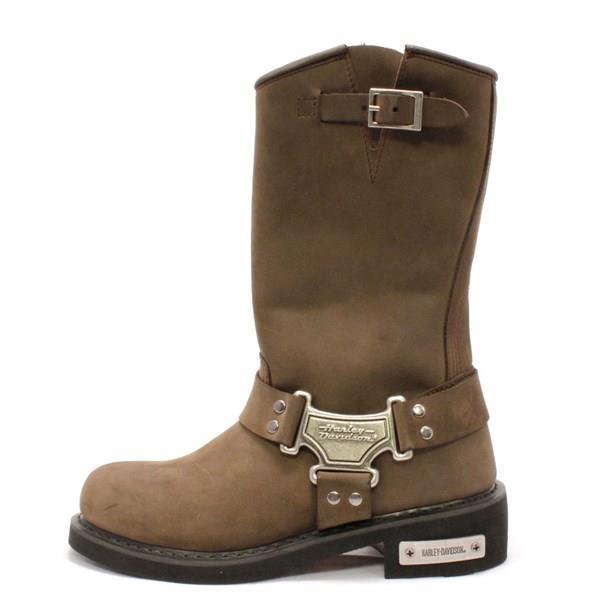 Harley Davidson Bailey Dark Brown Nubuk Kadın Çizme
