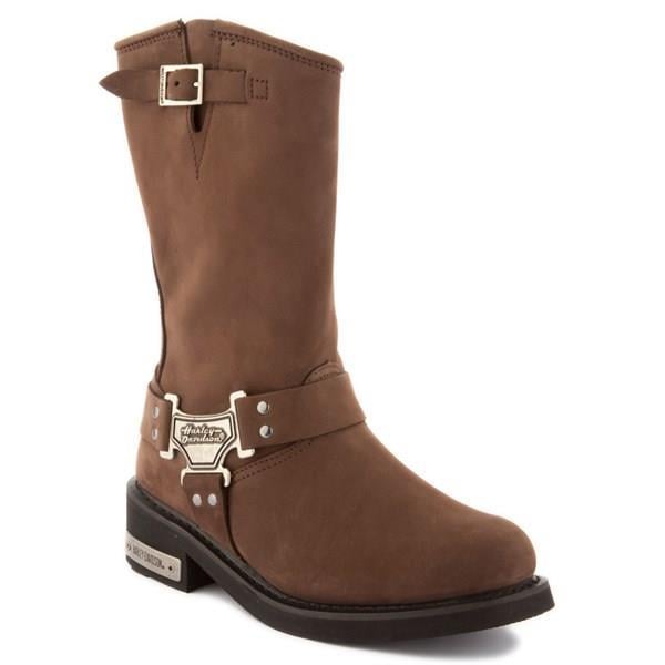 Harley Davidson Bailey Dark Brown Nubuk Kadın Çizme