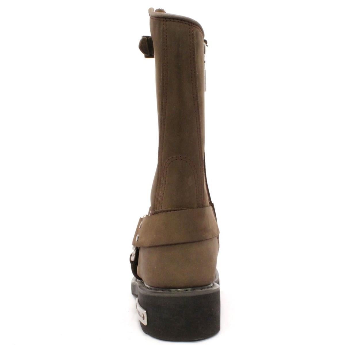 Harley Davidson Bailey Dark Brown Nubuk Erkek Çizme