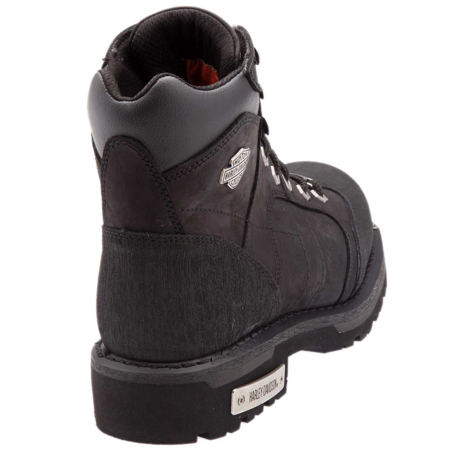 Harley Davidson Clemente Black Crazy Deri Erkek Bot