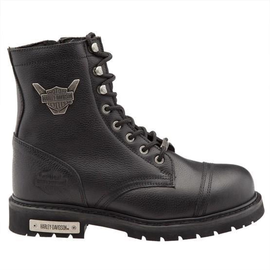 Harley Davidson Colmar Black Baskılı Deri Erkek Bot