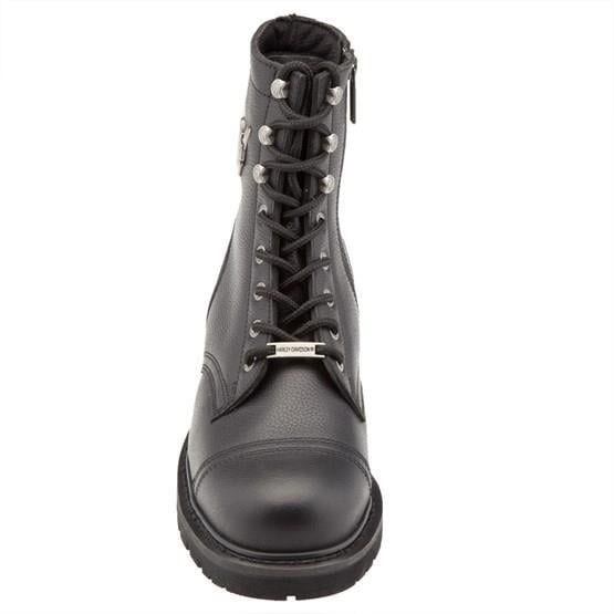 Harley Davidson Colmar Black Baskılı Deri Erkek Bot