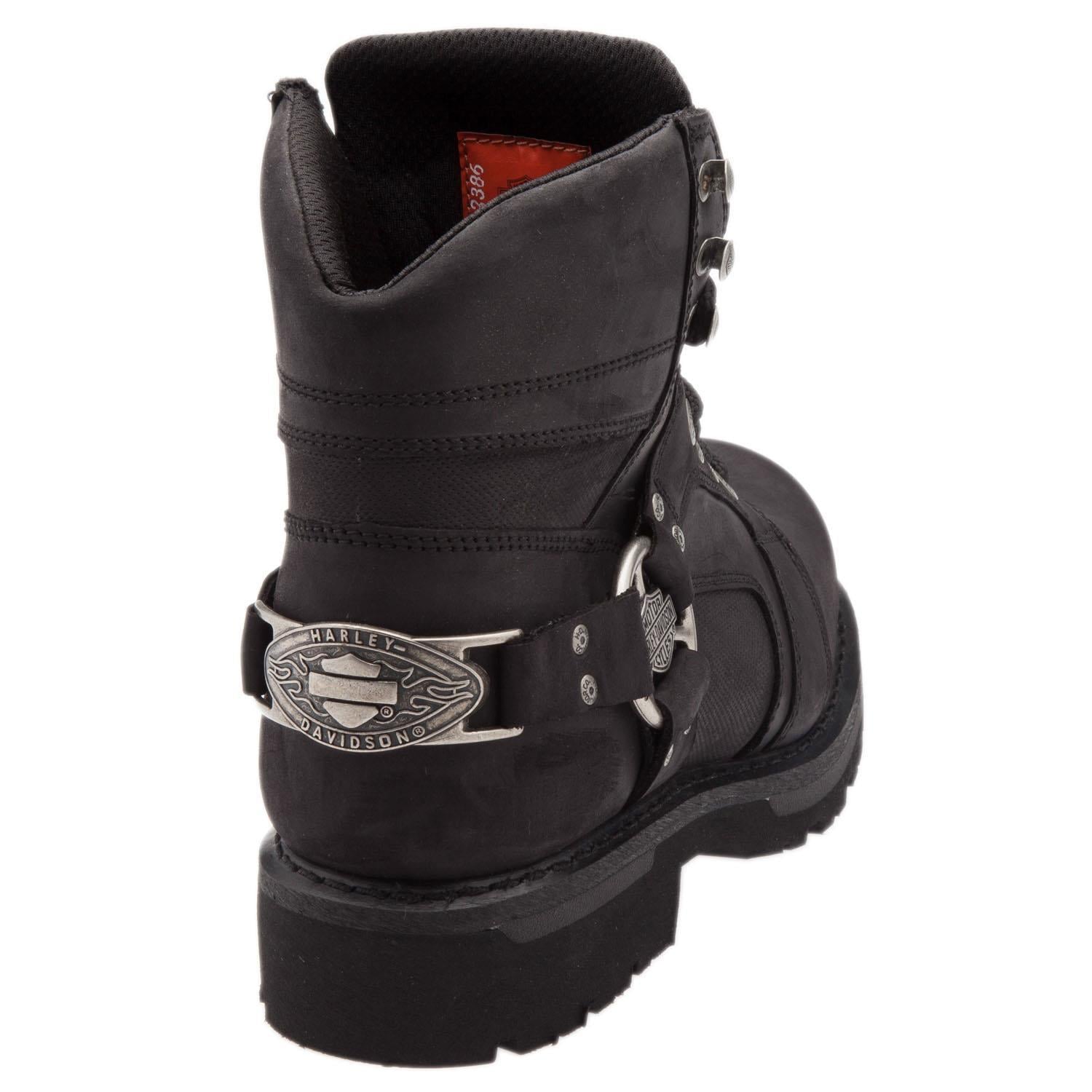 Harley Davidson Edgemor Black Deri Nubuk Erkek Bot
