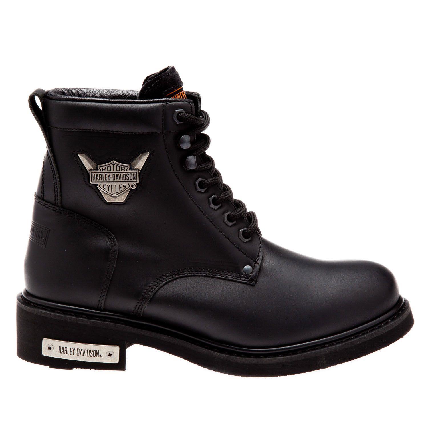 Harley Davidson Gibson Black Deri Erkek Bot